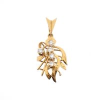 20 carat gold pendant with diamonds | 0.30 ct.