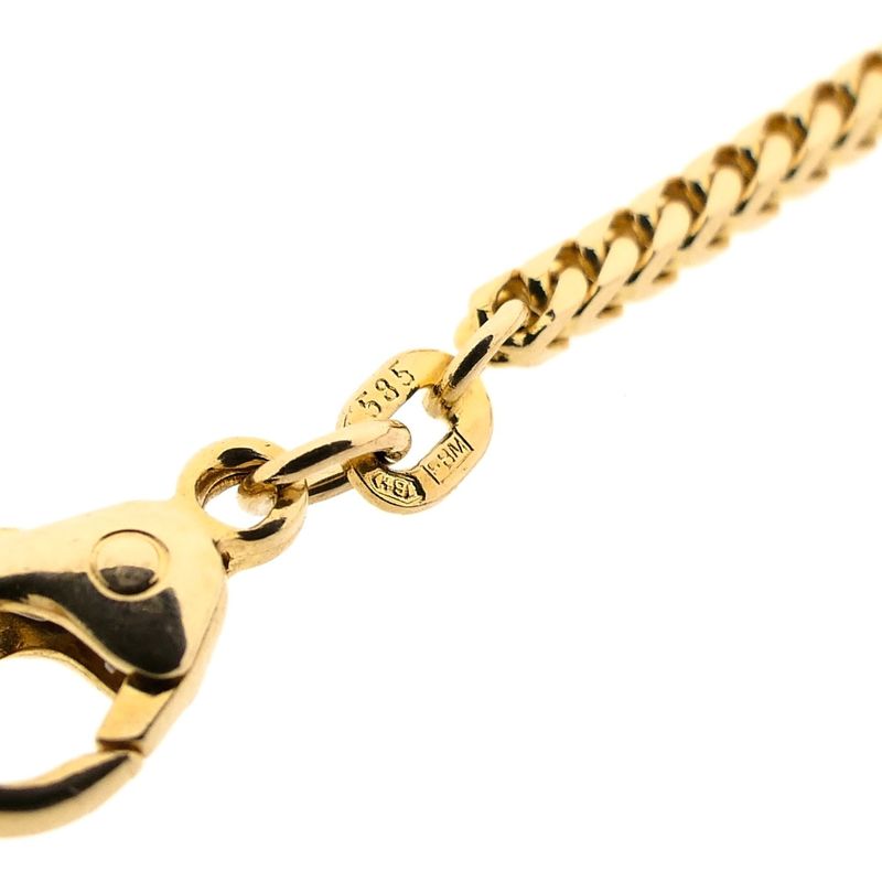Image 9 of Square Fox Tail Chain; 14 Karat; 45.5 cm