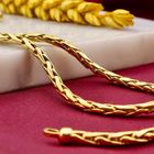 Afbeelding 2 van Gouden vossenstaart schakelketting 