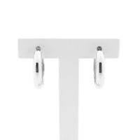 Silver earrings | Ø 22 mm