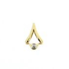 Image 1 of Gold pendant with diamond | 0.005 ct.