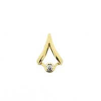 Gold pendant with diamond | 0.005 ct.