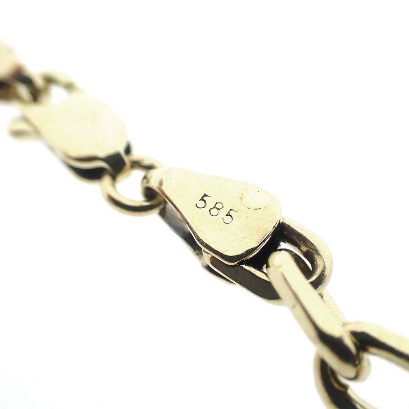 Image 5 of Gold anchor link bracelet | 20.5 cm