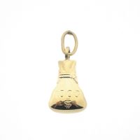 Gold pendant of a money bag