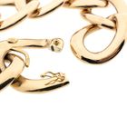 Image 7 of Rose gold gourmet link bracelet with diamonds; 0.72 ct.