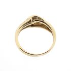 Image 5 of Gold ring with diamonds; 0.01 ct.