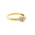 Image 3 of Gold entourage ring with diamonds; 0.18 ct.
