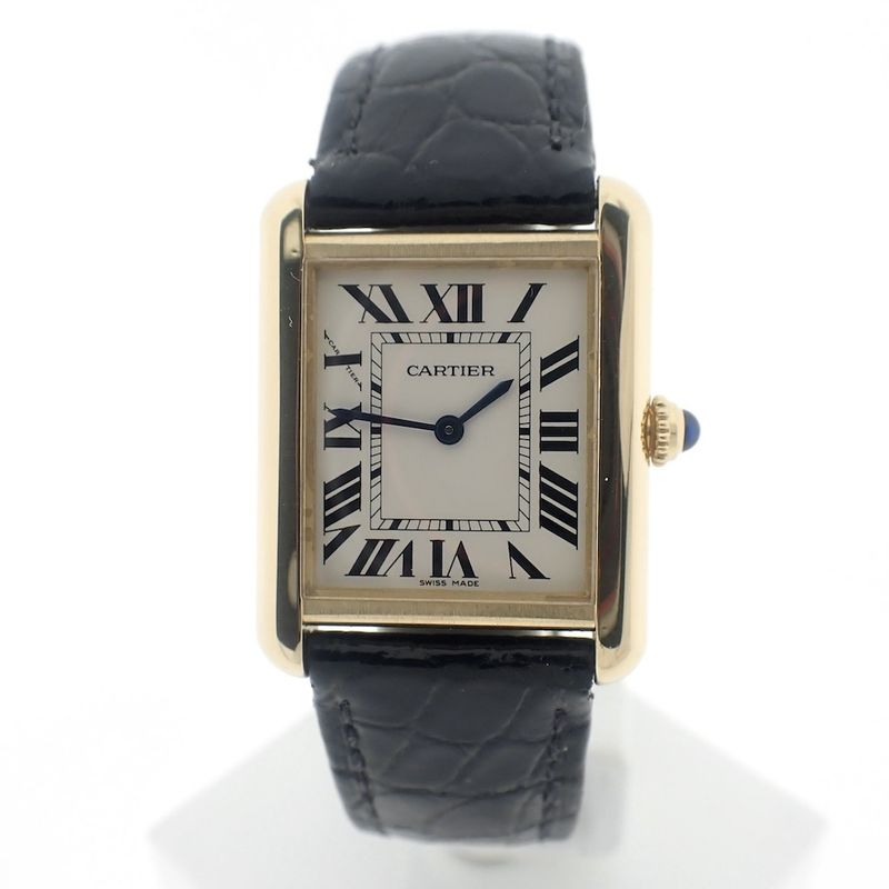 Image 1 of Cartier Tank Solo; 18k gold women's watch