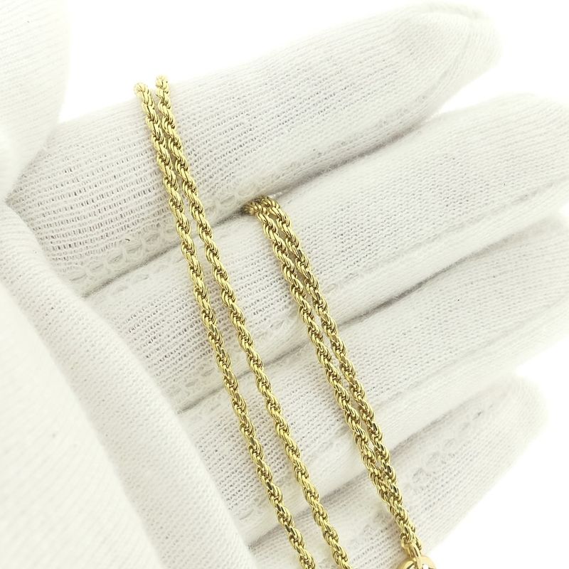 Image 5 of Gold twisted link chain