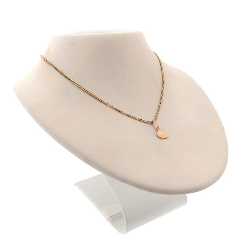 Image 6 of Rose gold pendant of an apple with a leaf