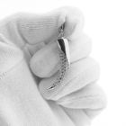 Image 7 of Silver pendant of a tusk with zirconia