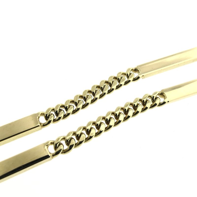 Image 8 of Solid gold gourmet link chain