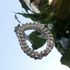 Image 2 of Silver robust gourmet link bracelet | 21 cm