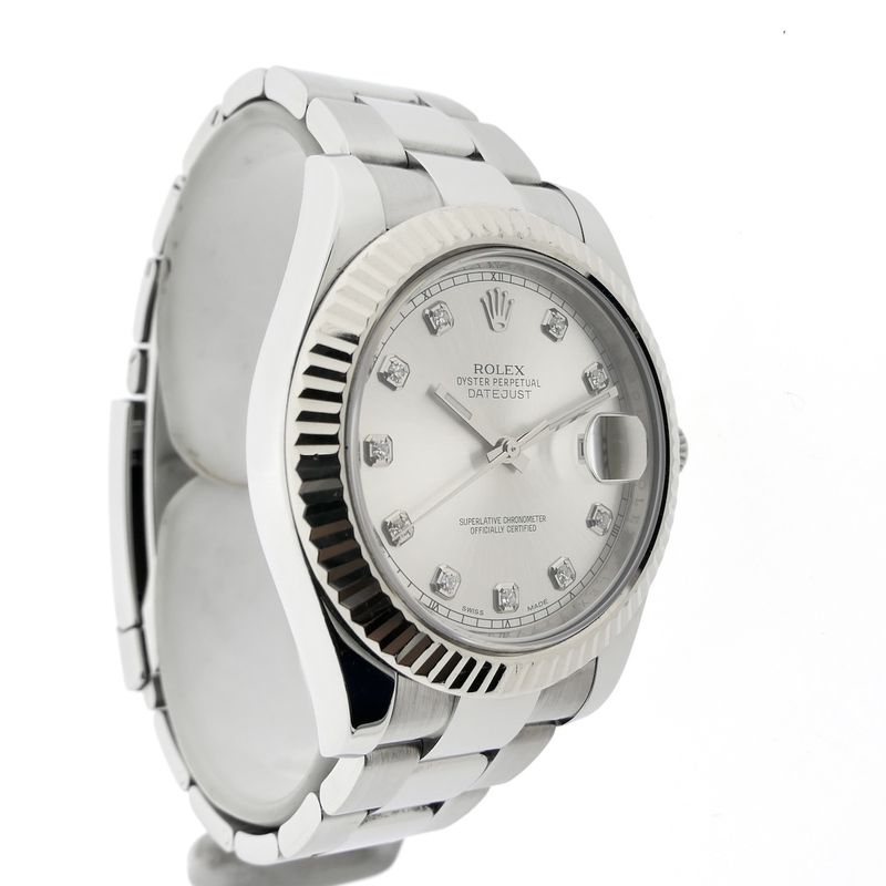 Image 3 of Rolex Datejust II 41mm 'Diamond Dial' 116334; Automatic men's watch