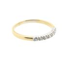 Image 1 of Gold ring with diamonds; 0.21 ct.