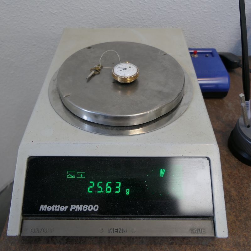 Image 14 of Antique 14k gold pocket watch; Verge Fusee escapement