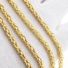 Image 8 of Square Gold Byzantine Link Chain; 14K; 79.5 cm