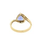 Image 4 of Gold ring with tanzanite and diamond | 0.06 ct.