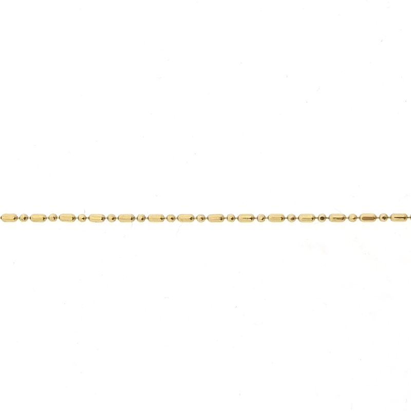 Image 7 of 18K Gold Bamboo Link Chain | 45cm
