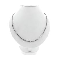 Silver Twisted Link Chain