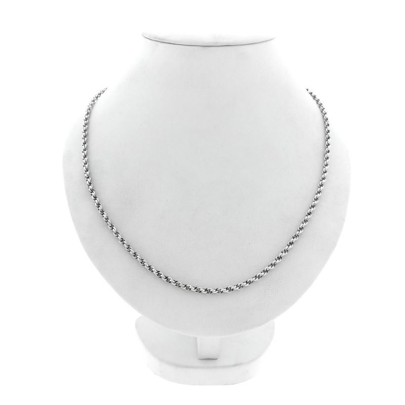 Image 1 of Silver Twisted Link Chain