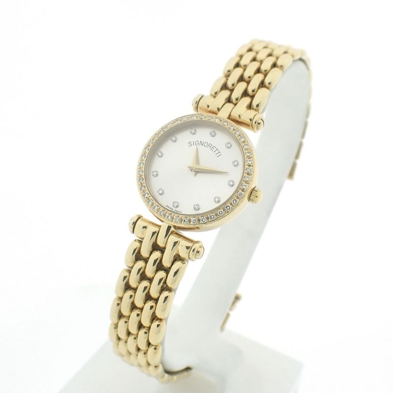 Image 2 of Signoretti Diamonds; 18k gold women's watch