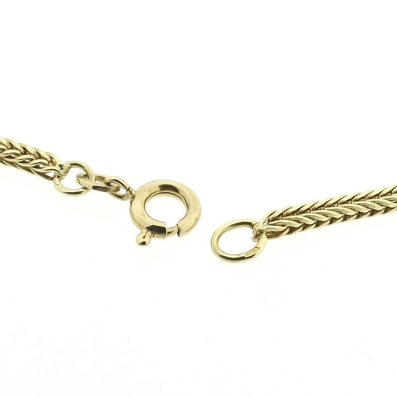 Image 4 of Gold long foxtail link chain | 71.5 cm