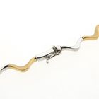 Image 6 of Two-tone gold fantasy link necklace