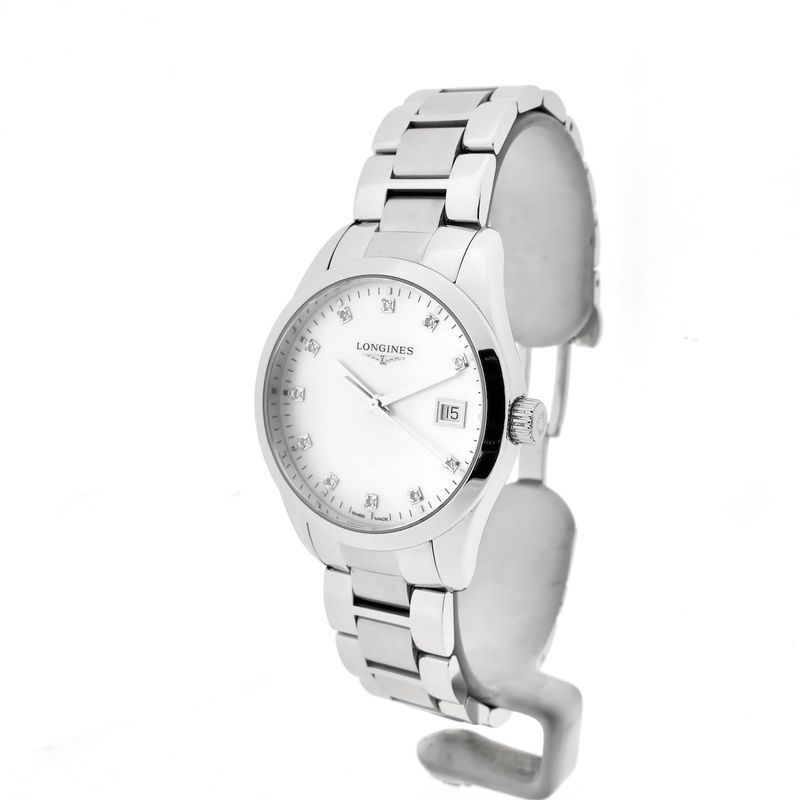 Image 8 of Longines Conquest Classic L2.386.4.87.6 2; Women's watch with diamonds