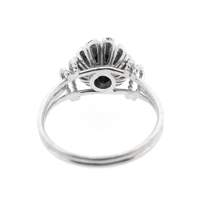 Image 6 of White gold cocktail ring with diamond | 0.51 ct.