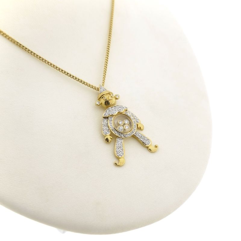 Image 11 of 18K Gold Happy Clown Pendant with 0.50 ct. Diamond