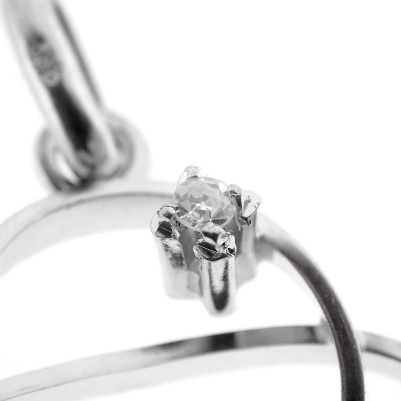 Image 3 of White gold fantasy pendant with diamonds | 0.04 ct.