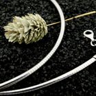 Image 2 of Zinzi Silver Snake Chain Necklace