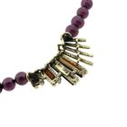 Image 4 of Glass bead necklace with gold pendant