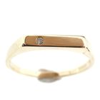 Image 5 of Gold solitaire ring; Jeunesse | Diamond 0.015 ct.