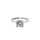 Image 6 of White gold solitaire ring with zirconia