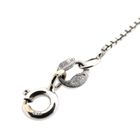 Image 10 of White Gold Venetian Box Chain Necklace