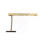 Image 1 of Gold tie slide with chain