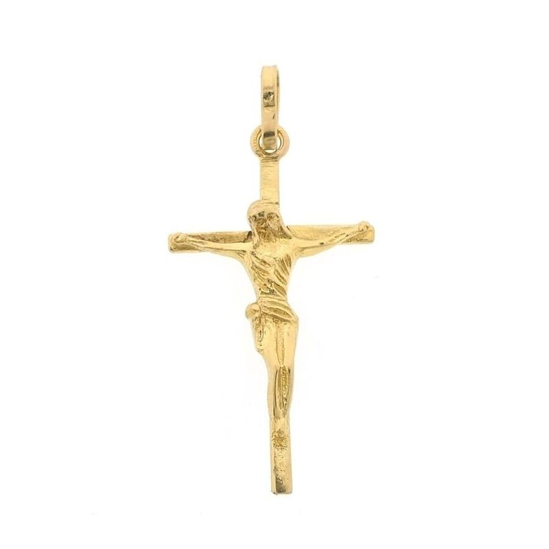 Image 1 of Gold pendant of a cross with corpus