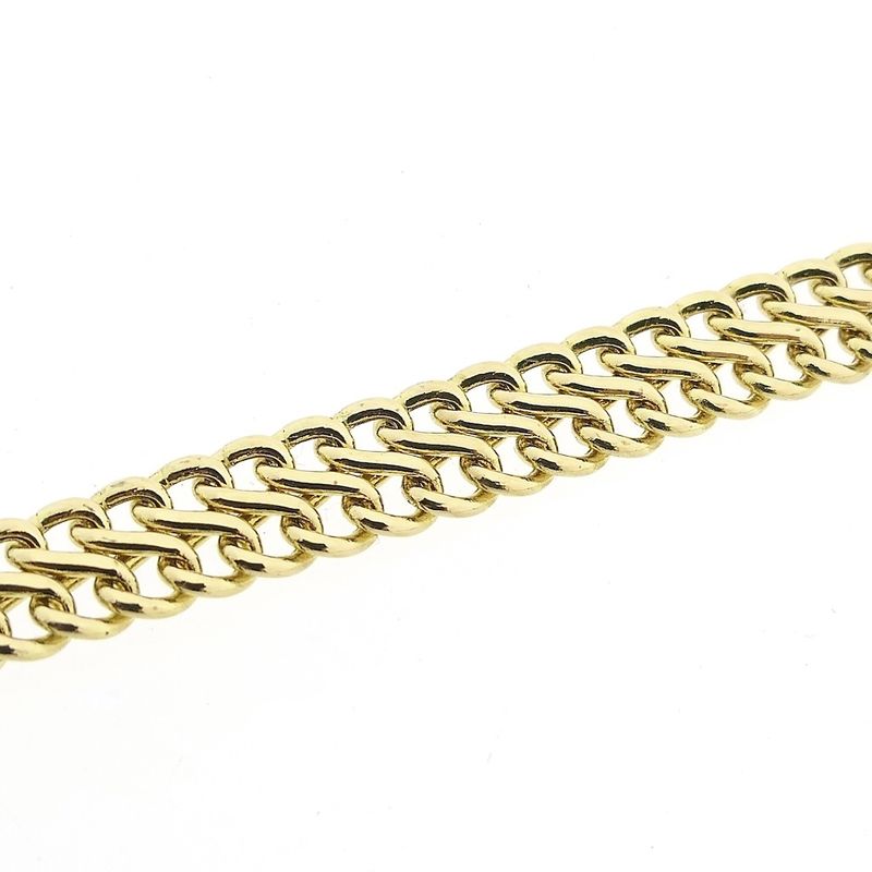 Image 7 of Gold French gourmet link necklace | 45 - 48 cm