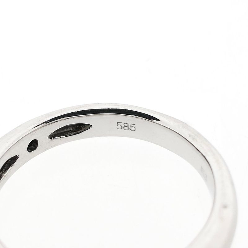 Image 7 of White Gold Pavé Ring with Zirconia