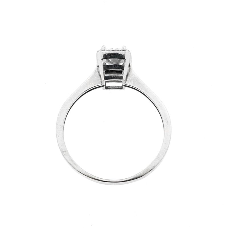 Image 5 of White gold ring with zirconia