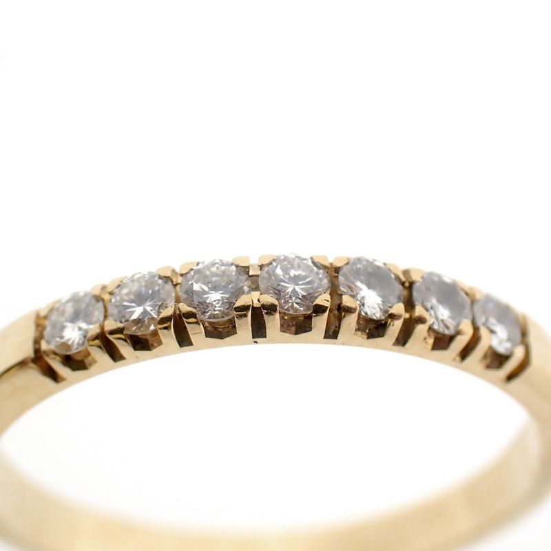 Image 3 of 18-karat gold ring with diamonds | 0.21 ct.