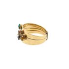 Image 7 of 18K Gold Harem Ring with Gemstones