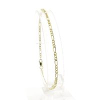 Gold Figaro link bracelet