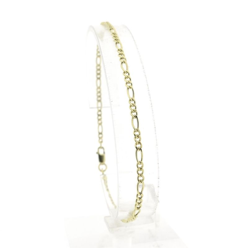 Image 1 of Gold Figaro link bracelet
