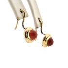 Image 3 of Gold stud earrings with garnet
