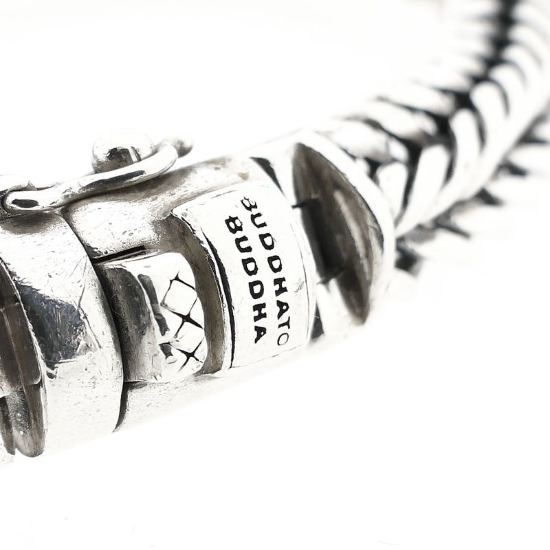 Afbeelding 6 van Zilveren Buddha to Buddha fantasieschakel armband; Barbara | 19,5 cm