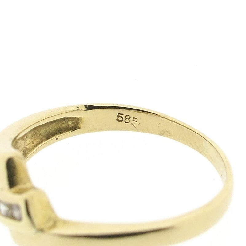 Image 6 of Golden fantasy ring with diamond 0.085 ct.