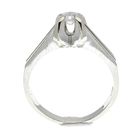 Image 3 of White gold solitaire ring; diamond 0.27 ct.